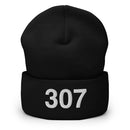 307 Wyoming Area Code Cuffed Beanie