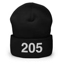 205 Alabama Area Code Cuffed Beanie