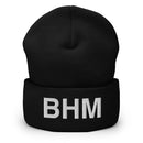 BHM Birmingham Airport Code Cuffed Beanie