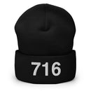 716 Buffalo NY Area Code Cuffed Beanie