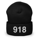 918 Tulsa Area Code Cuffed Beanie