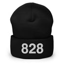 828 Asheville NC Area Code Cuffed Beanie