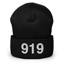 919 Raleigh NC Area Code Cuffed Beanie