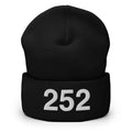 252 Outer Banks NC Area Code Cuffed Beanie