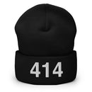 414 Milwaukee Area Code Cuffed Beanie