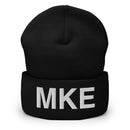 MKE Milwaukee Airport Code Cuffed Beanie