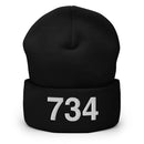 734 Ann Arbor Mi Area Code Cuffed Beanie