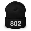 802 Vermont Area Code Cuffed Beanie