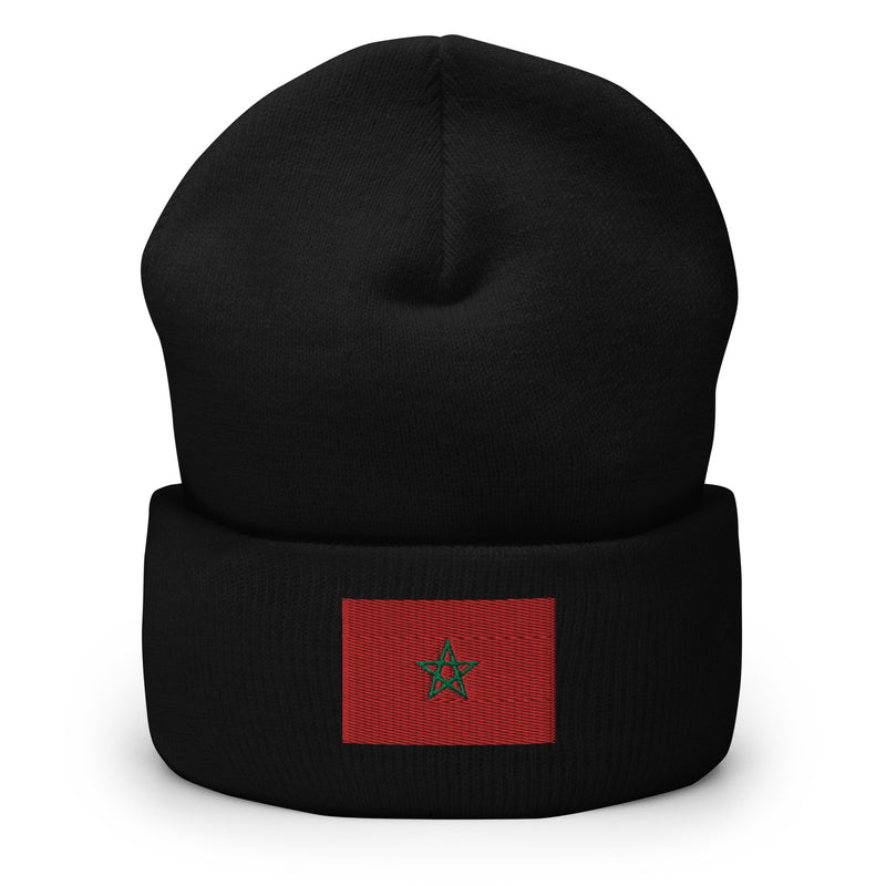 Moroccan Flag Cuffed Beanie