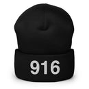 916 Sacramento Area Code Cuffed Beanie.
