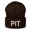 PIT Pittsburgh Airport Code Cuffed Beanie