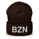 BZN Bozeman Airport Code Cuffed Beanie