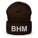 BHM Birmingham Airport Code Cuffed Beanie