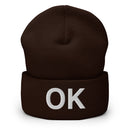 Oklahoma OK Cuffed Beanie