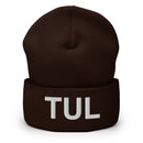 TUL Tulsa Airport Code Cuffed Beanie