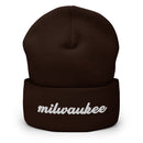 Cursive Milwaukee Cuffed Beanie
