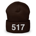 517 Lansing MI Area Code Cuffed Beanie