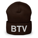 BTV Burlington Airport Code Cuffed Beanie