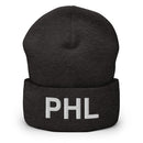 PHL Philadelphia Airport Code Cuffed Beanie