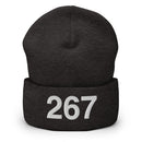267 Philadelphia Area Code Cuffed Beanie