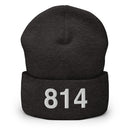 814 Erie Area Code Cuffed Beanie