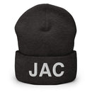 JAC Jackson Hole Airport Code Cuffed Beanie