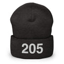 205 Alabama Area Code Cuffed Beanie