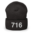 716 Buffalo NY Area Code Cuffed Beanie