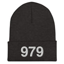 979 College Station Area Code Cuffed Beanie