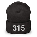 315 Upstate NY Area Code Cuffed Beanie