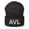 AVL Asheville NC Airport Code Cuffed Beanie