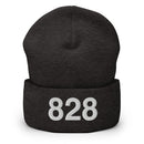 828 Asheville NC Area Code Cuffed Beanie