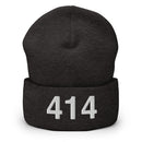 414 Milwaukee Area Code Cuffed Beanie