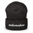 Cursive Milwaukee Cuffed Beanie