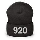 920 Green Bay Area Code Cuffed Beanie