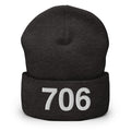 706 Athens GA Area Code Cuffed Beanie