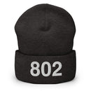 802 Vermont Area Code Cuffed Beanie