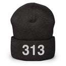 313 Detroit Mi Area Code Cuffed Beanie