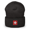 Switzerland Flag Cuffed Beanie