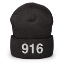 916 Sacramento Area Code Cuffed Beanie.
