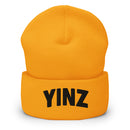Yinz Black and Gold Cuffed Beanie