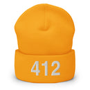 412 Pittsburgh Area Code Cuffed Beanie