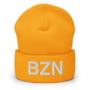 BZN Bozeman Airport Code Cuffed Beanie