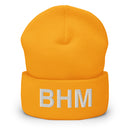 BHM Birmingham Airport Code Cuffed Beanie