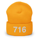 716 Buffalo NY Area Code Cuffed Beanie