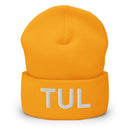 TUL Tulsa Airport Code Cuffed Beanie