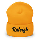 Cursive Raleigh NC Cuffed Beanie