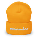 Cursive Milwaukee Cuffed Beanie