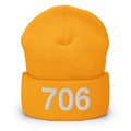 706 Athens GA Area Code Cuffed Beanie