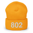 802 Vermont Area Code Cuffed Beanie